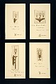 Set of Advertising Cards, Issued by Charles Rohlfs (American, Brooklyn, New York 1853–1936 Buffalo, New York), Half-tone commercial process, printed in brown ink on glossy wove paper
